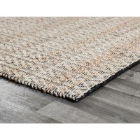 Paige BlackNatural Handwoven Area Rug by Kosas Home 5x8