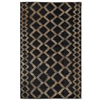 Katerina BlackNatural Handwoven Area Rug by Kosas Home