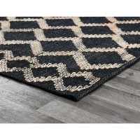 Katerina BlackNatural Handwoven Area Rug by Kosas Home