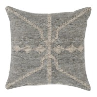 Nixie 22 Outdoor Throw Gray Pillow by Kosas Home