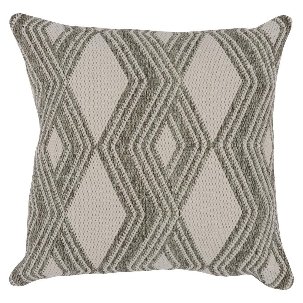 Nixie 22 Outdoor Throw Pillow Gray