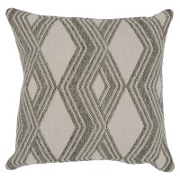 Nixie 22 Outdoor Throw Pillow Gray