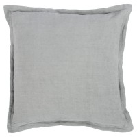 Amy 100 Linen 22 Square Throw Pillow in Gray by Kosas Home