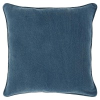 Remy 22 Square Throw Pillow Dark Blue by Kosas Home