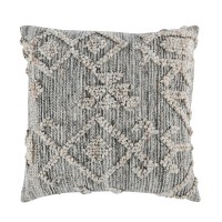 Nixie 22 Outdoor Throw Pillow Gray by Kosas Home