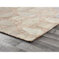 Kosas Home Jules 60x96 Handwoven Jute and Wool Area Rug in Natural Multi