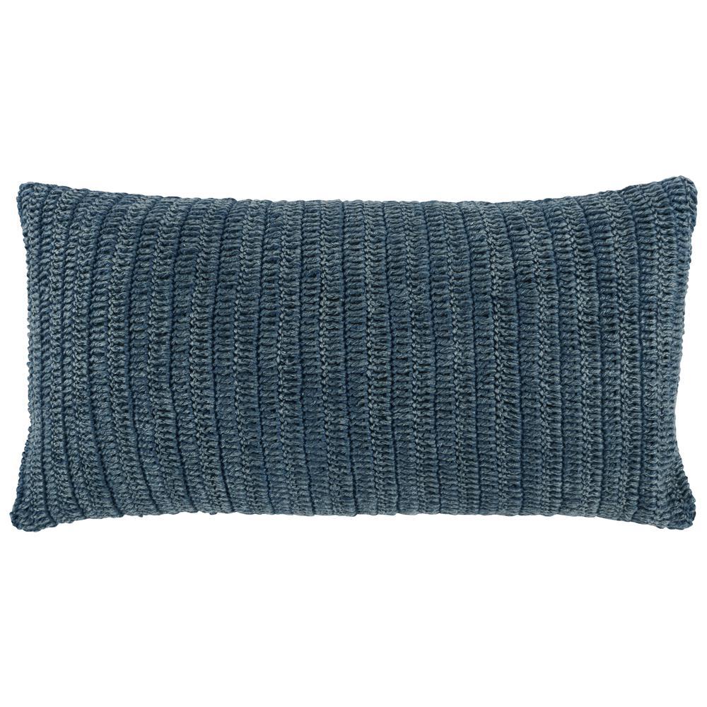 Nakeya 100 Linen 14 x 26 Throw Pillow in Blue by Kosas Home