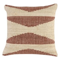 Simo Handwoven 22 Square Throw Pillow Antique Copper Beige