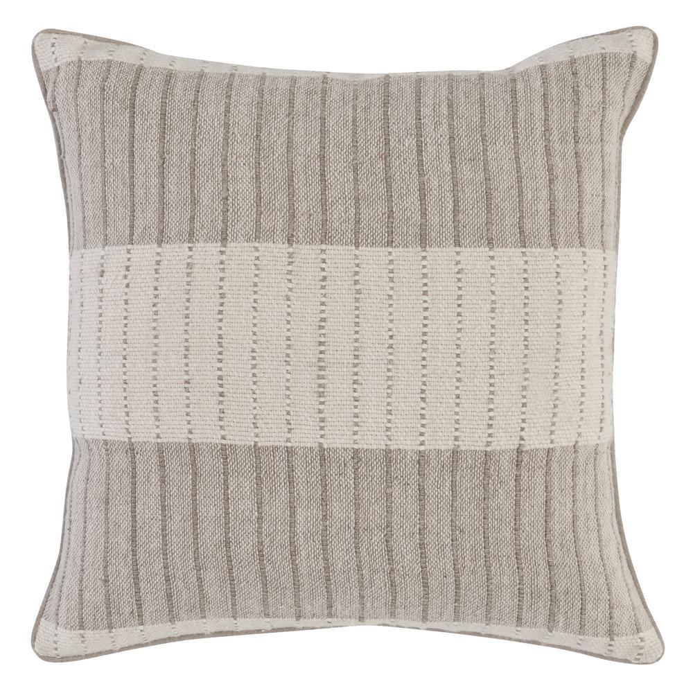 Kamia 22 Square Throw Pillow in Beige by Kosas Home