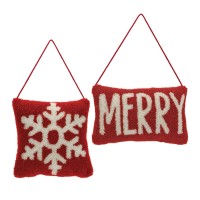 Mini Pillow Ornament Set of 2