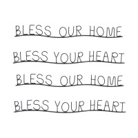 Bless Home and Heart Decor Set of 4