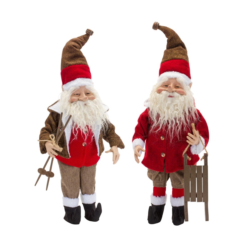 Santa Figurine Set of 2