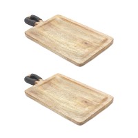 Mango Wood Tray Set of 2