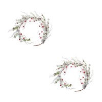 Snow Pine Garland wSleigh Bells Set of 2 5L