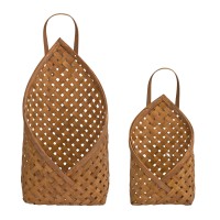 Bamboo Wall Basket Set of 2