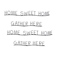 Metal Gather and Home Wall Decor Set of 4