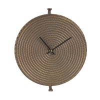 Bronze Metal Wall Clock