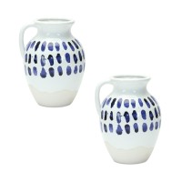 Ceramic Pitcher Vase Set of 2