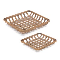 Bamboo Tray Set of 2