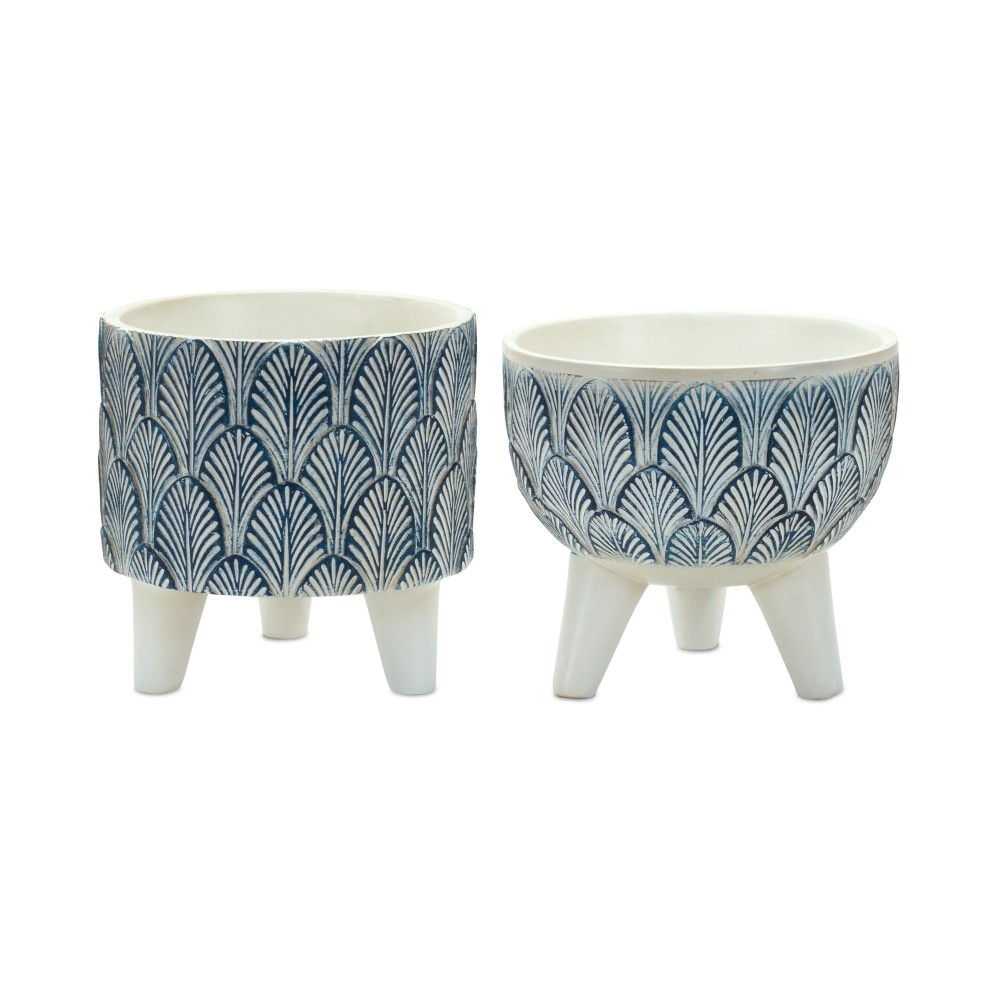 Decorative Pot wLegs Set of 2