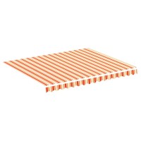 Vidaxl Replacement Fabric For Awning Yellow And Orange 98X82