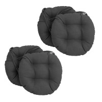 16inch Outdoor Spun Polyester Tufted Chair Cushion Set of 4