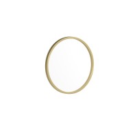 Julianne 16 Round Gold Metal Framed Wall Mirror Large Accent Mirror for Bathroom Vanity Entryway Dining Room Living Roo