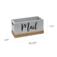 Elegant Designs Homewood Farmhouse Rustic Wood Decorative Mail Holder