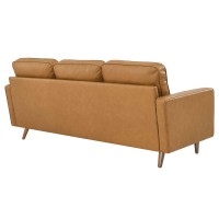 Valour 78 Leather Apartment Sectional Sofa