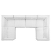 Conjure Channel Tufted Performance Velvet 6Piece UShaped Sectional