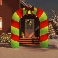 vidaXL Christmas Inflatable Arch Gate LED 106.3