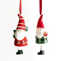 Santa Ornament Set of 6