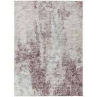 IndoorOutdoor Accord AAC33 Plum Washable 8 x 10 Rug