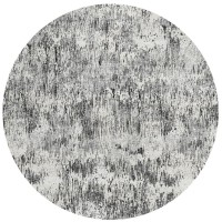 IndoorOutdoor Accord AAC31 Gray Washable 8 x 8 Round Rug