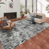 IndoorOutdoor Accord AAC31 Gray Washable 3 x 5 Rug