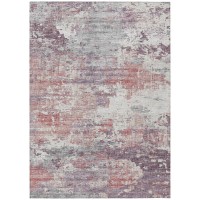 IndoorOutdoor Accord AAC34 Pink Washable 8 x 10 Rug