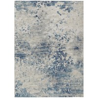 IndoorOutdoor Accord AAC35 Blue Washable 3 x 5 Rug