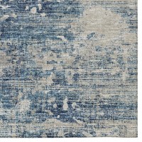 IndoorOutdoor Accord AAC35 Blue Washable 3 x 5 Rug