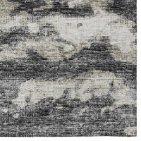 Indoor/Outdoor Accord Aac36 Black Washable 10' X 14' Rug