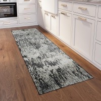 IndoorOutdoor Accord AAC31 Gray Washable 23 x 76 Runner Rug