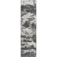 IndoorOutdoor Accord AAC36 Black Washable 23 x 76 Runner Rug