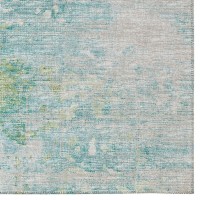 IndoorOutdoor Accord AAC35 Green Washable 23 x 76 Runner Rug