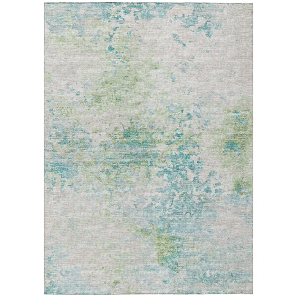 IndoorOutdoor Accord AAC35 Green Washable 3 x 5 Rug