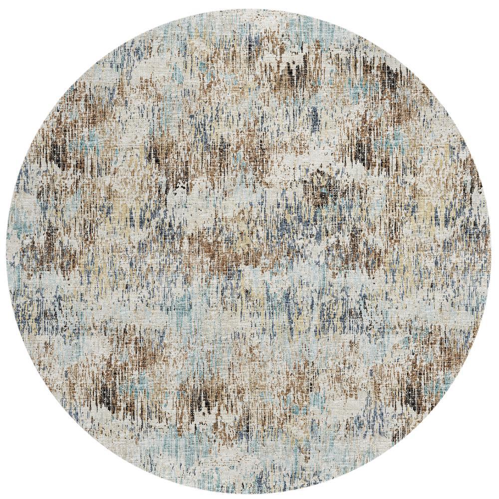 IndoorOutdoor Accord AAC31 Moody Washable 8 x 8 Round Rug