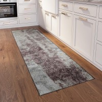 IndoorOutdoor Accord AAC33 Plum Washable 23 x 76 Runner Rug