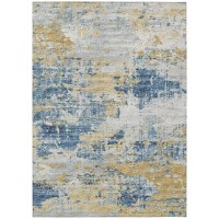 IndoorOutdoor Accord AAC34 Blue Washable 5 x 76 Rug