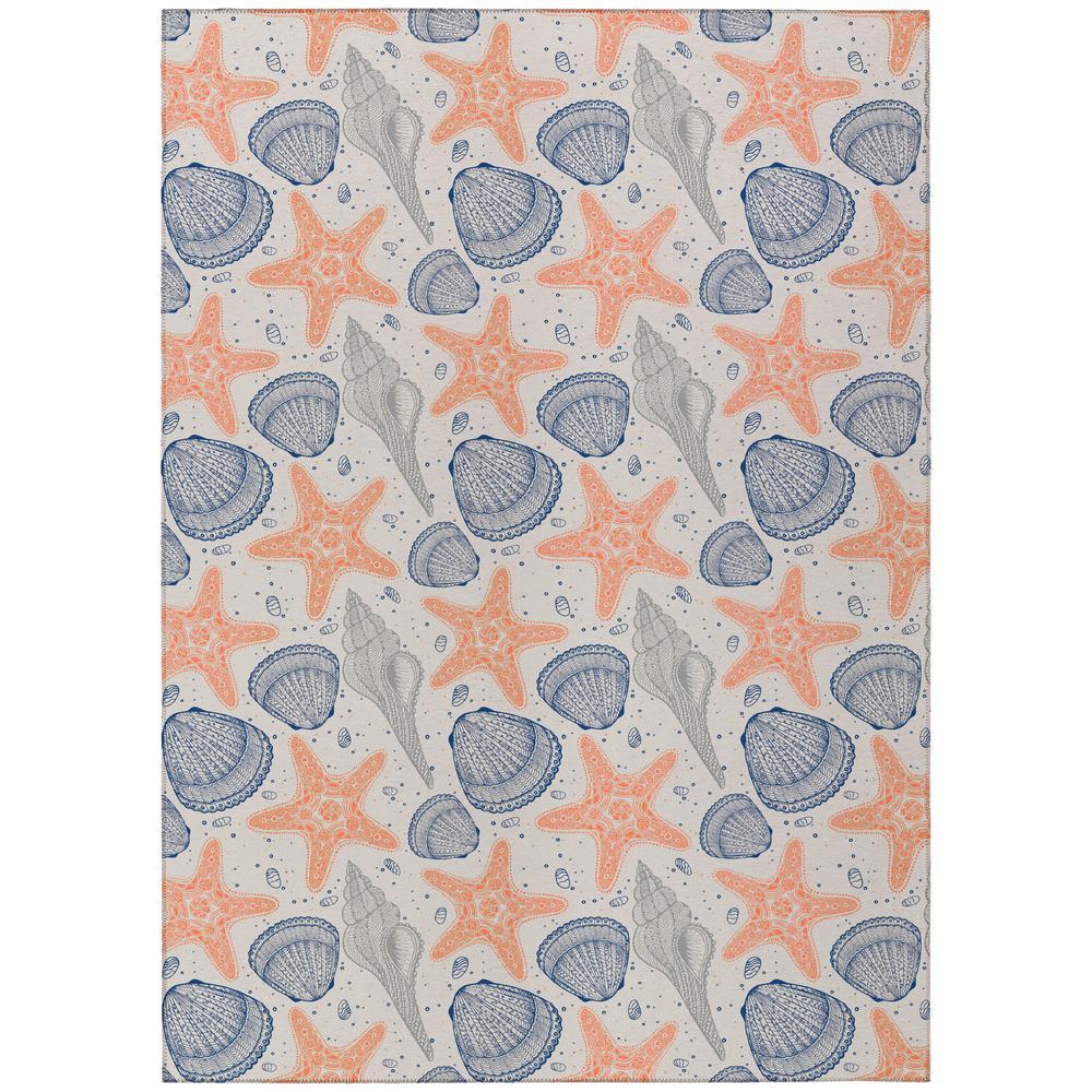 IndoorOutdoor Surfside ASR34 Peach Washable 9 x 12 Rug