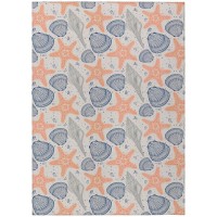 IndoorOutdoor Surfside ASR34 Peach Washable 9 x 12 Rug