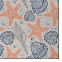 IndoorOutdoor Surfside ASR34 Peach Washable 9 x 12 Rug