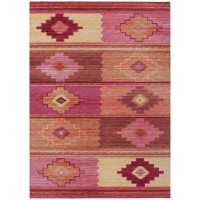 IndoorOutdoor Sonora ASO31 Pink Washable 9 x 12 Rug